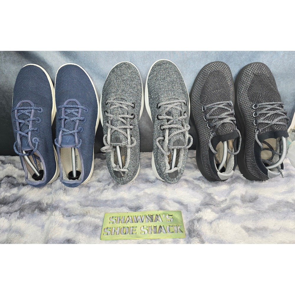Allbirds Sneakers Bundle Navy sz 13/ Grey Sz 13/ Black Sz 12 Tree Wool Runner